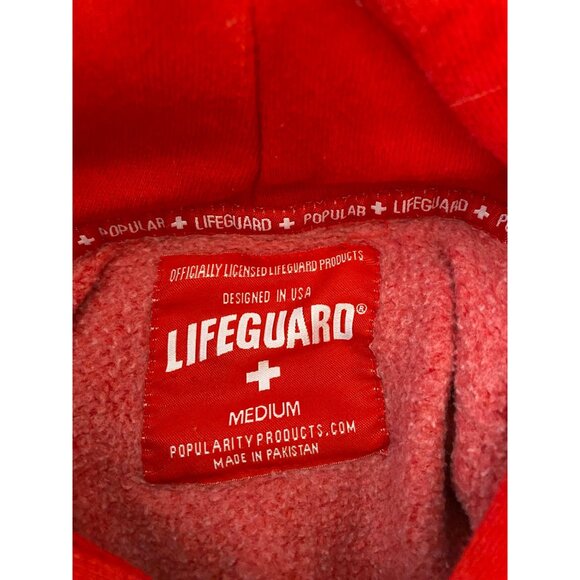 Lifeguard California Red Hoodie Sweatshirt Officially Licensed Medium - Picture 3 of 9